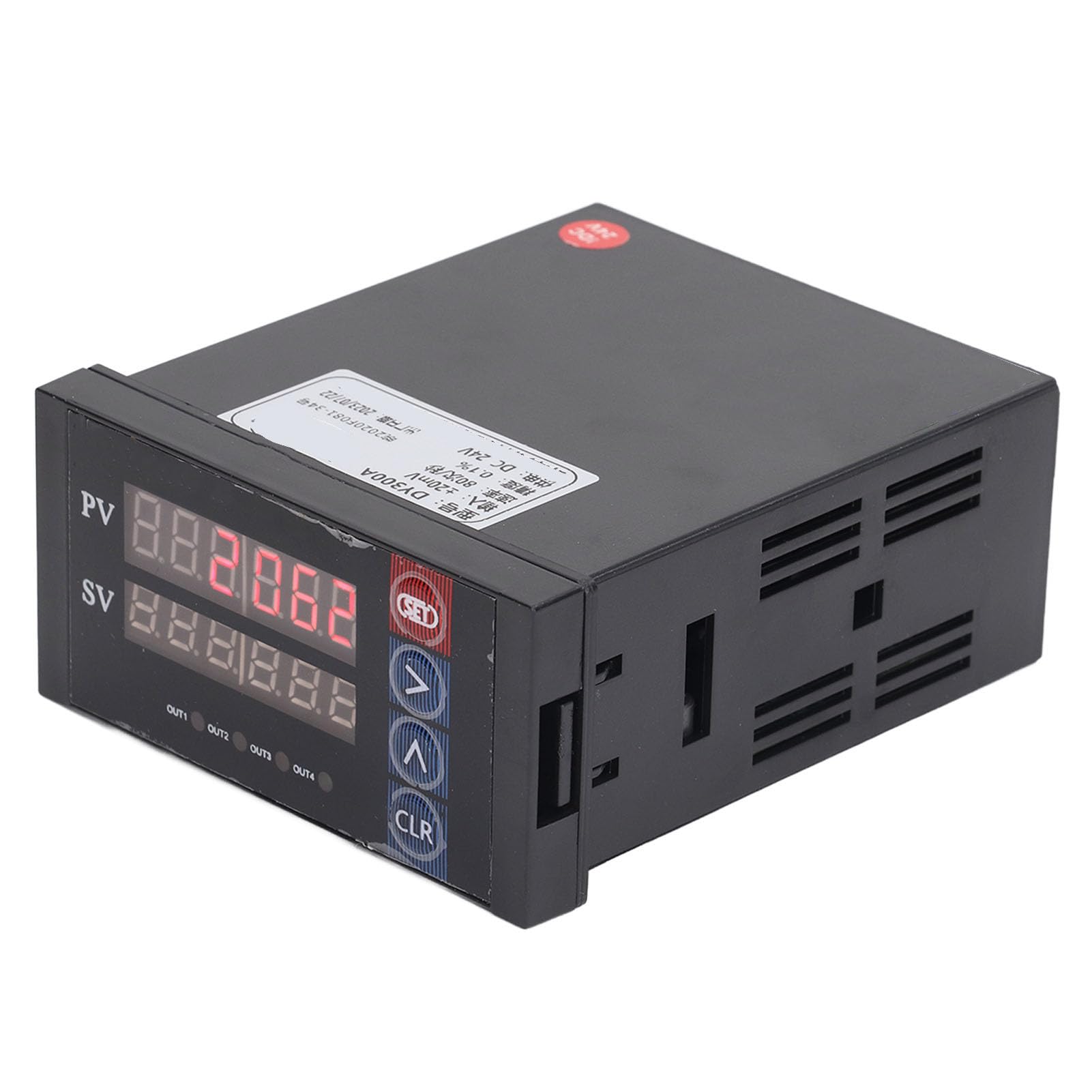 Fafeicy Indicatore di Peso DY300A, Controllore 24 V CC, Sensore di Pesatura, Indicatore Ad Alta Precisione 0,1% 80 Volte/s, Conversione A/D con Uscita 0-10 V 4-20 MA per Sistemi di