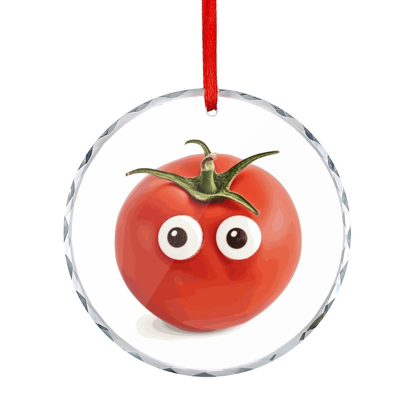 Btcowzrv Style Googly Eye Tomato Round Ornament Hanging Pendant Decor