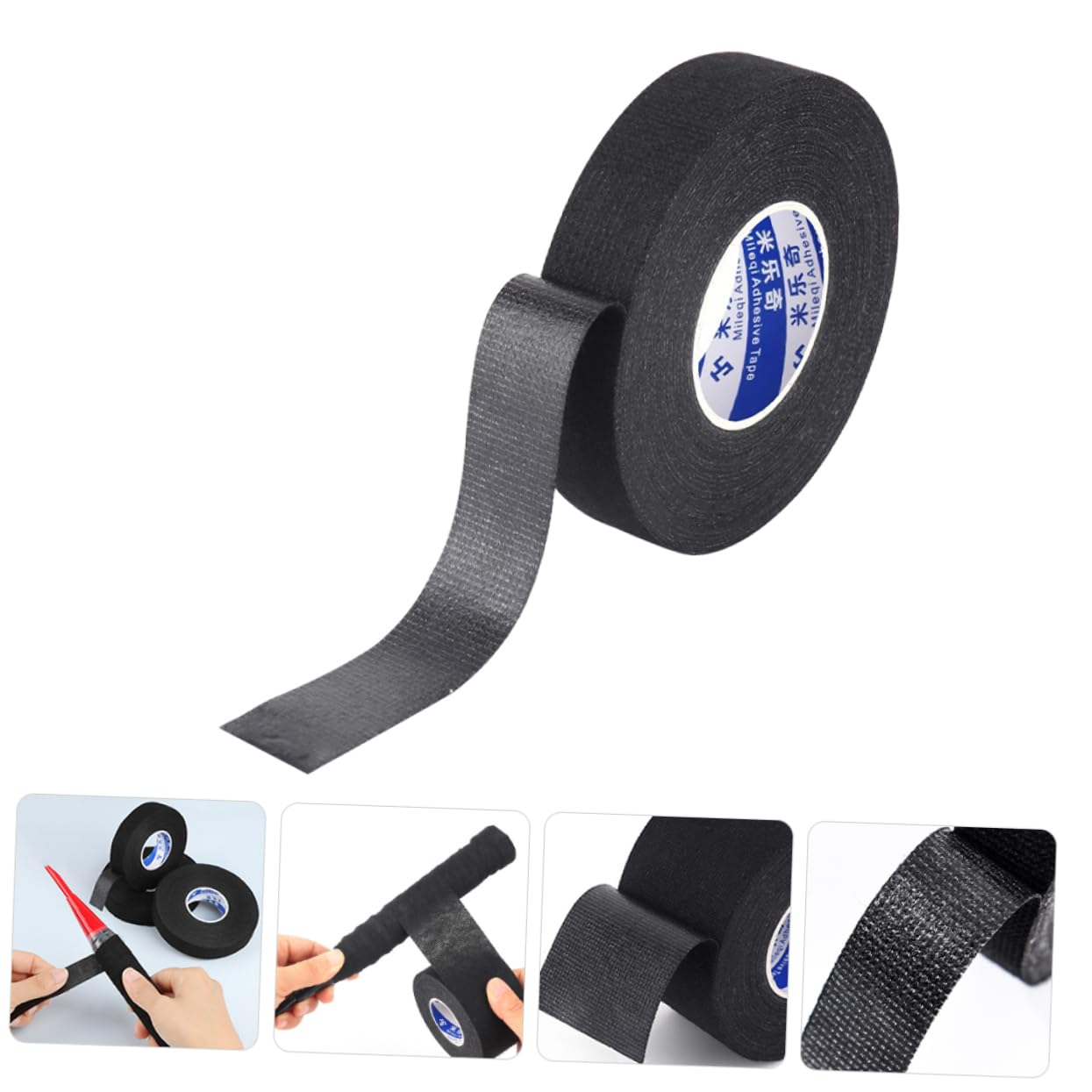 Gogogmee 1 Roll Anti-Slip Handle Strap Grip Tape for Rackets Paddles Black Tenis Racket Grip Tape