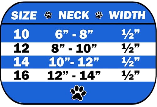 Miniatura 5 de Sophisticated Metallic Crystal and Pyramid Designer Collar for puppies and small dogs & Cats. ((XS) 12", Metallic Blue)