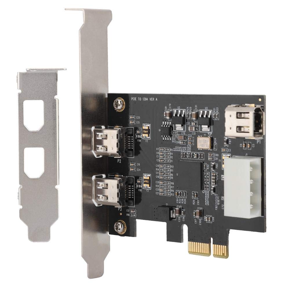 Diyeeni Carte Principale avec Puce de contrôle Principale XIO2213, Adaptateur de Carte contrôleur 1394a 800Mbps Carte de Capture vidéo FireWire 800 Compatible avec Les périphériques IEEE1394A