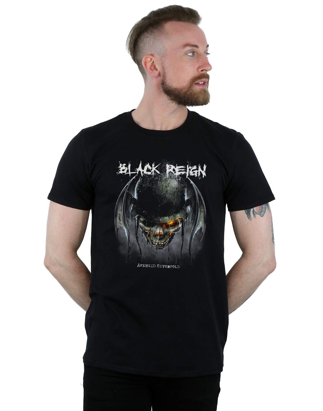 Absolute Cult Avenged Sevenfold Men's Heavy Reign T-Shirt Black X-Large