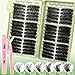 Gmagictobo Lash Clusters Fluffy 80D 100D 150D 200D C Curl Lash Clusters Kit 430Pcs DIY Cluster Eyelash Extensions Eyelash Clusters Cat Eye Lashes Clusters Eyelash Extensions Lash Glue Lash Tweezers