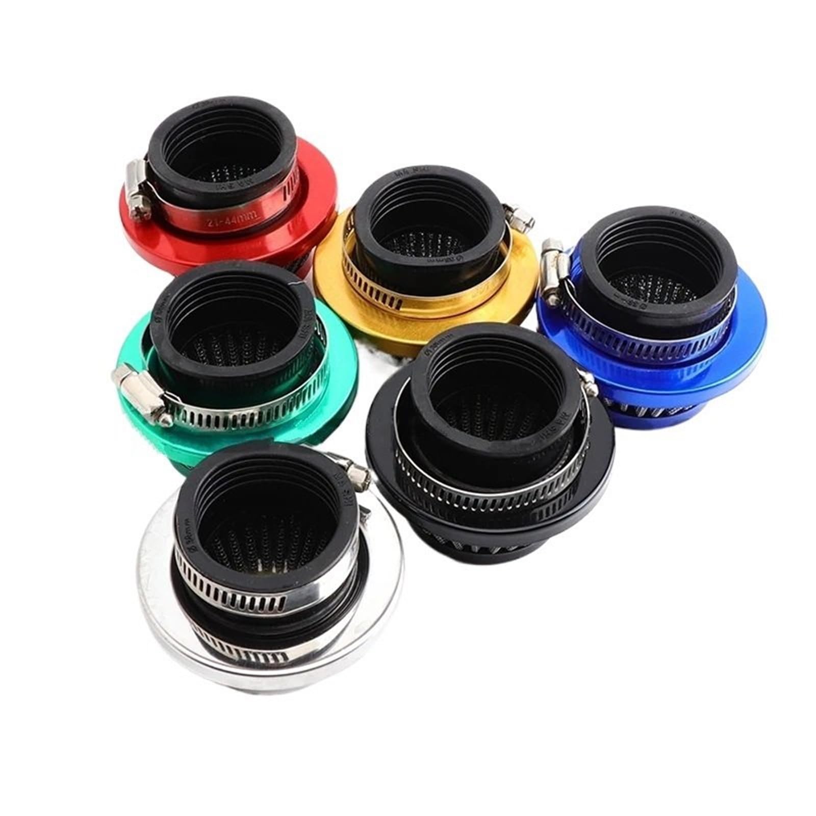 Filtro Aria per Moto Filtro Aria da 38 mm, 42 mm, 44 mm e 58 mm per motociclette a Benzina, Mini Bike, Quad e ATV.(Blue - 38mm)