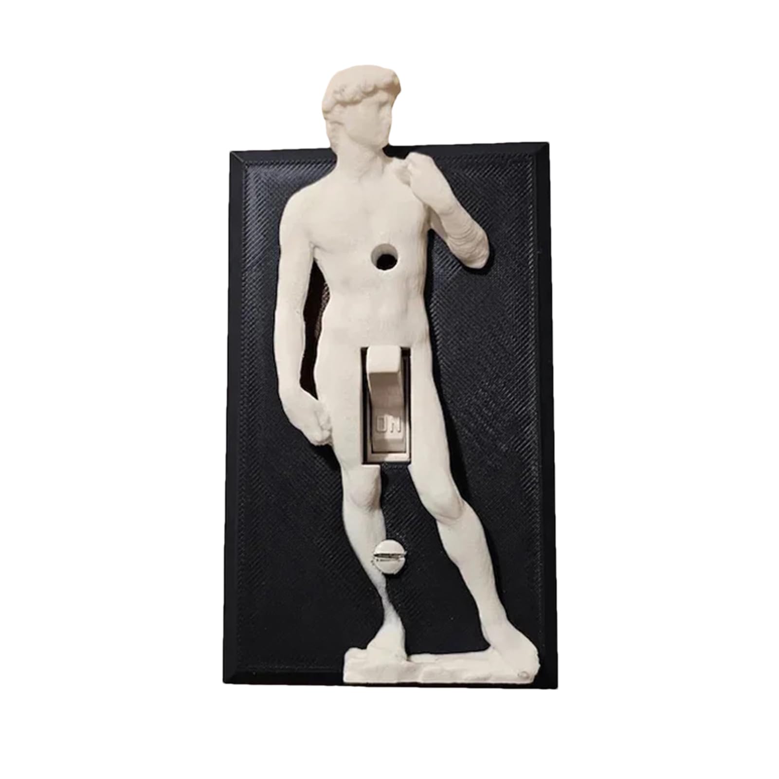 Funny Light Switch, Michelangelos David, Creative and Humorous Light Switch Covers, 3D Sculptural Light Switch Plate, Decorative Light Switch, 1/2Pcs