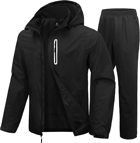 SWISSWELL Trajes de lluvia impermeables y ligeros para hombres y mujeres, chaqueta y pantalones para golf, senderismo, viajes