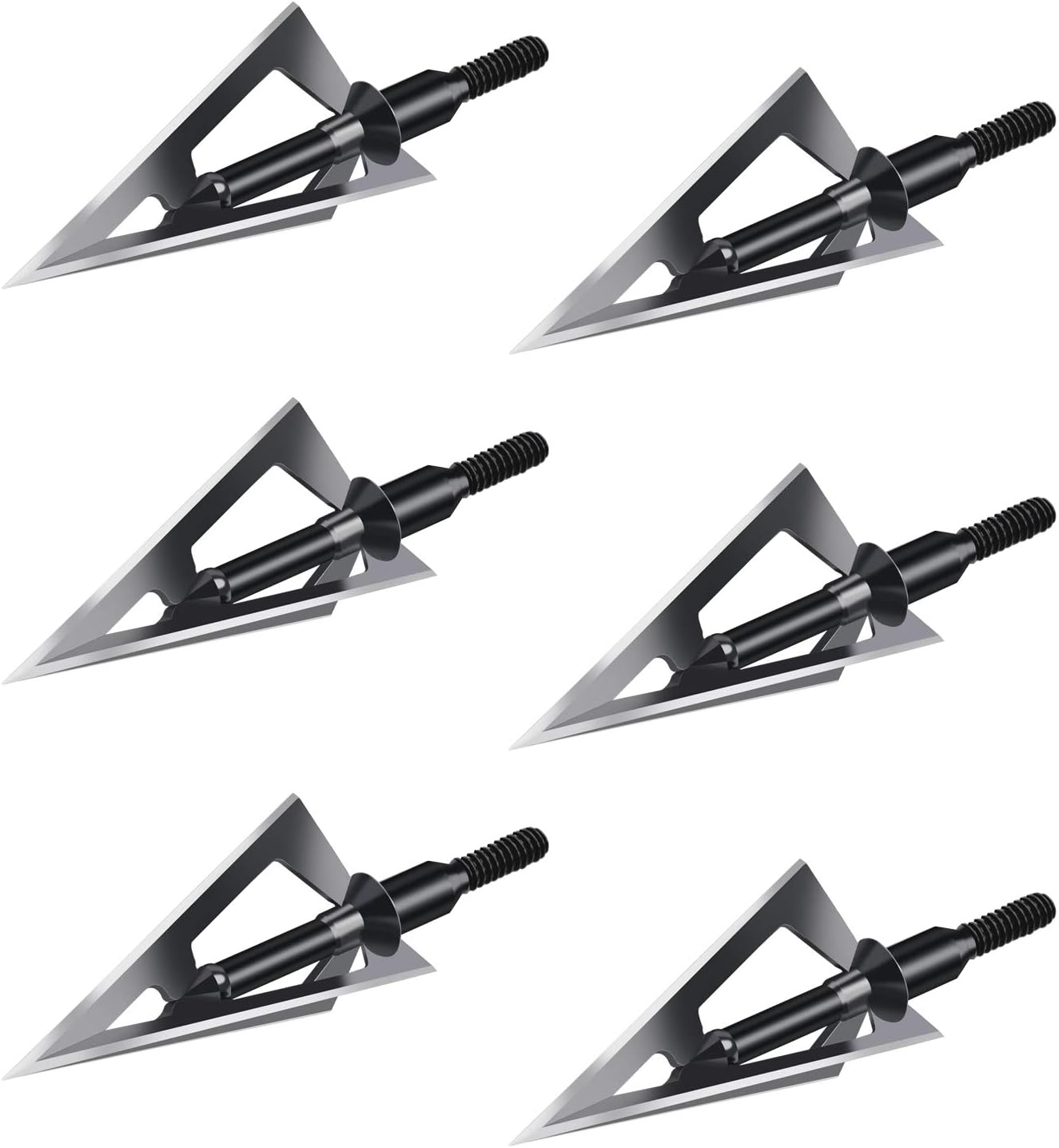 OTW Hunting Broadheads, 3 Fixed Blades 100 Grain Archery Broad Heads (6 Pack)