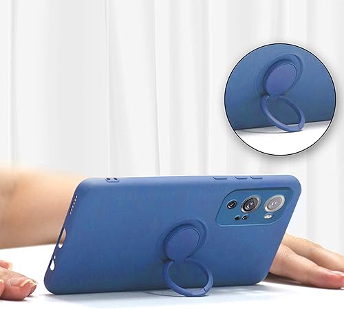 Miniatura 5 de Funda OnePlus 9 Pro, ultrafina con soporte de 360  funda de anillo giratorio protección a prueba de golpes compatible con Oneplus9 Pro (negro, 1+9