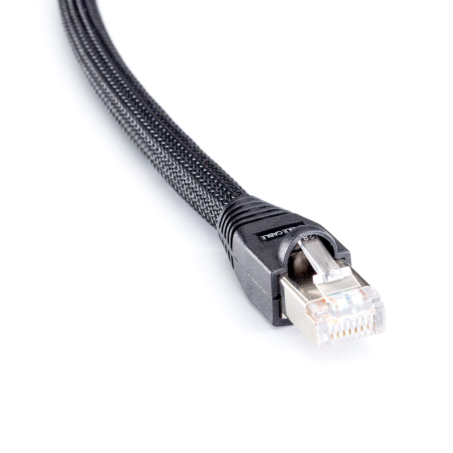 Eagle Cable by INAKUSTIK – 10065000 – Cable de red Deluxe CAT6 | Cable LAN para transmisión de audio HD y vídeo HD | 100 m en negro | apantallamiento doble – Conductor de datos grueso (AWG 24) –