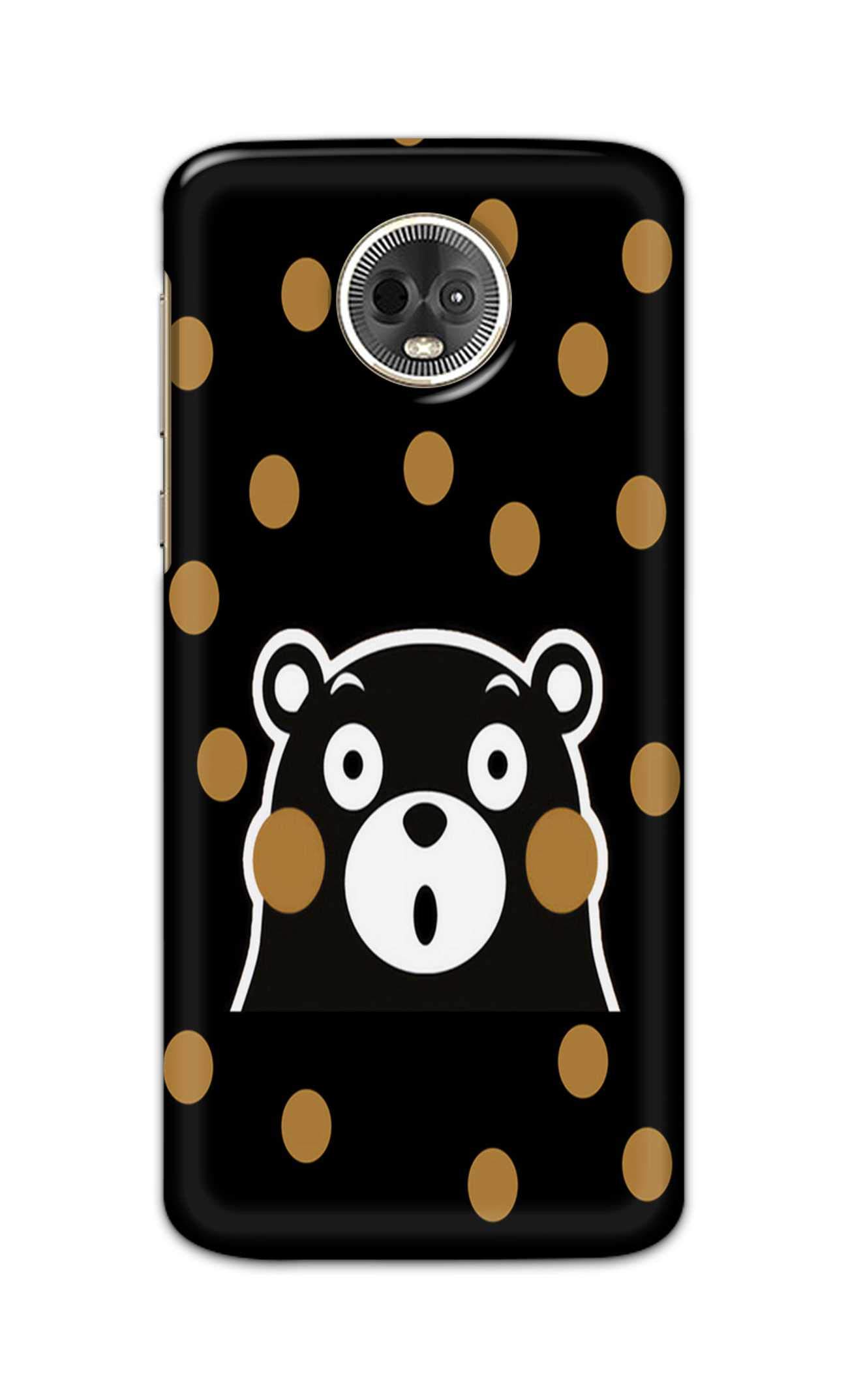 RGSVCases Panda with Polka Dots Hard Printed Designer Case for Motorola Moto E5 Plus, Moto E Plus (5th Gen.) Back Cover RSV1020