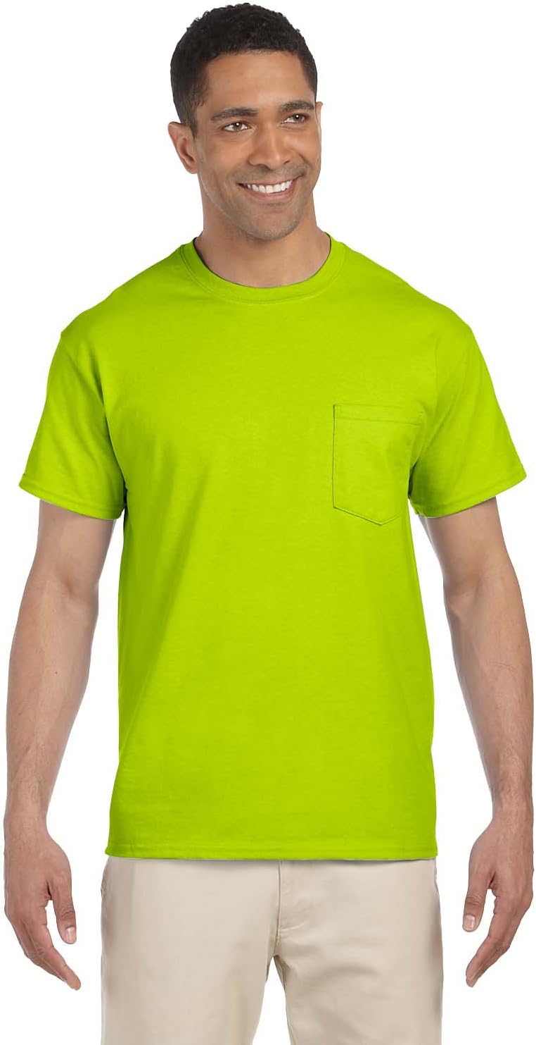 Gildan Mens 2-Pack Workwear Pocket T-Shirt