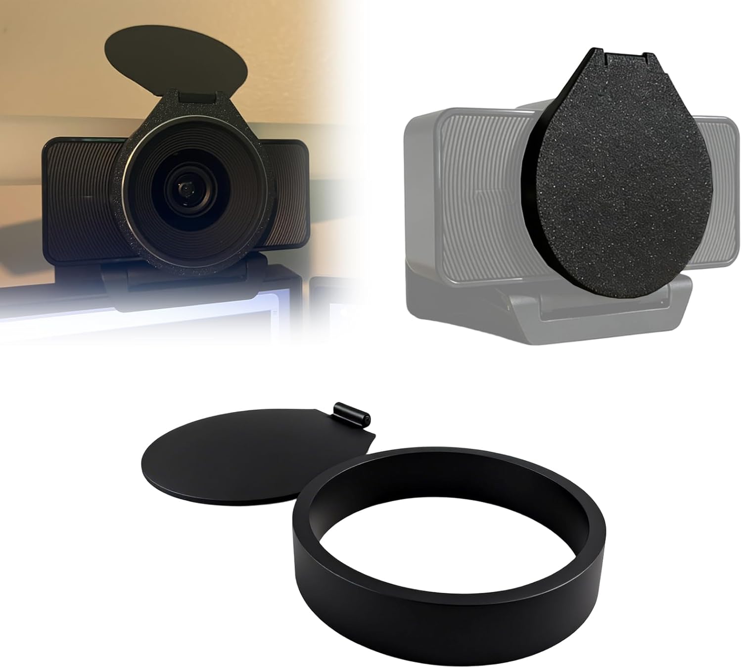 Lens Cover Compatible with Elgato Facecam 4K - 4K60 Studio Webcam(2 Pack) | Snap-On Privacy Shutter for 4K Webcam Lens Protection
