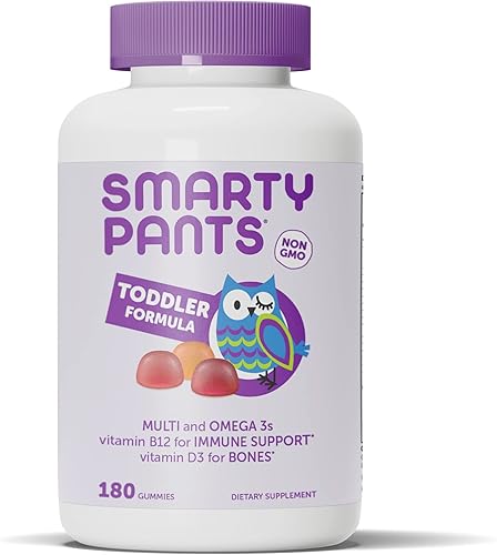 Miniatura 2 de SmartyPants Gomitas multivitamínicas para niños pequeños aceite de pescado Omega 3 (EPADHA), vitamina D3, C, vitamina B12, B6 y gomitas