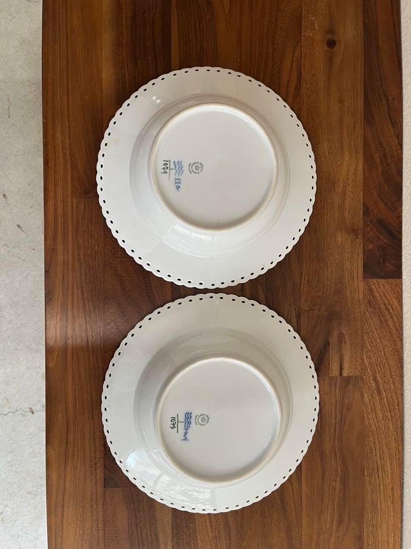 赤絵瀬戸染付モリゾーキッコロ祥瑞皿 直径31cm 大皿 桐箱付