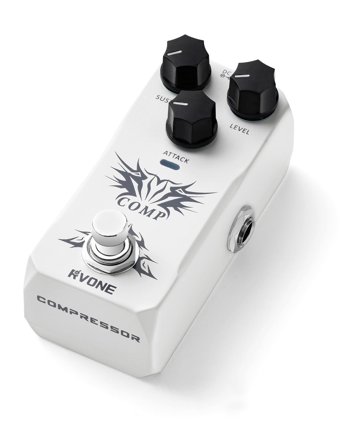 Analog Compressor Pedal Guitar/Bass, Studio-Grade Guitar Pedal Compressor, Guitar Effects Pedal for Electric Guitar Bass, True Bypass & Aluminum Case