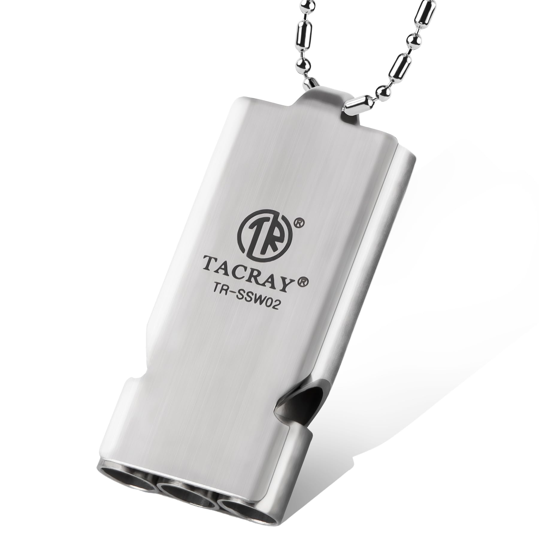 TACRAY Emergency Whistles Lifeguard Safety Whistle with Neck Chain and Keychain for Outdoor Camping Hiking