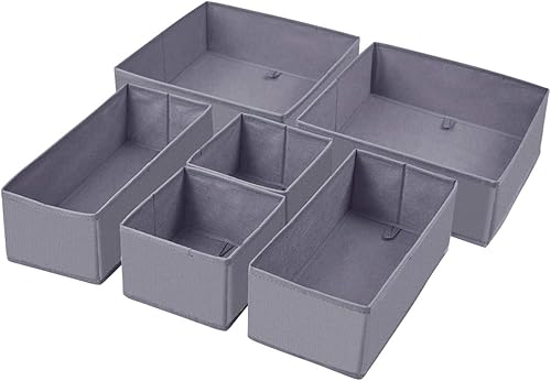 homyfort Organizador de cajones de tocador caja de almacenamiento de tela plegable cubos de armario contenedores divisores con cajones para ropa homyfort Organizador de cajones de tocador caja de almacenamiento de tela plegable cubos de armario contenedores divisores con cajones para ropa