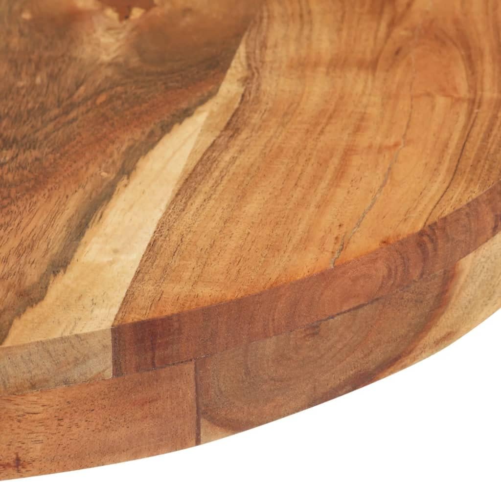 Bar Table Round,Side Table,Coffe Table,Dining Room Table,Console Table,Plant Rack,Assembly Required,Fits Your Patio, Kitchen, Cafe,Restaurant, Bistro,23.6"x43.3" Solid Acacia Wood