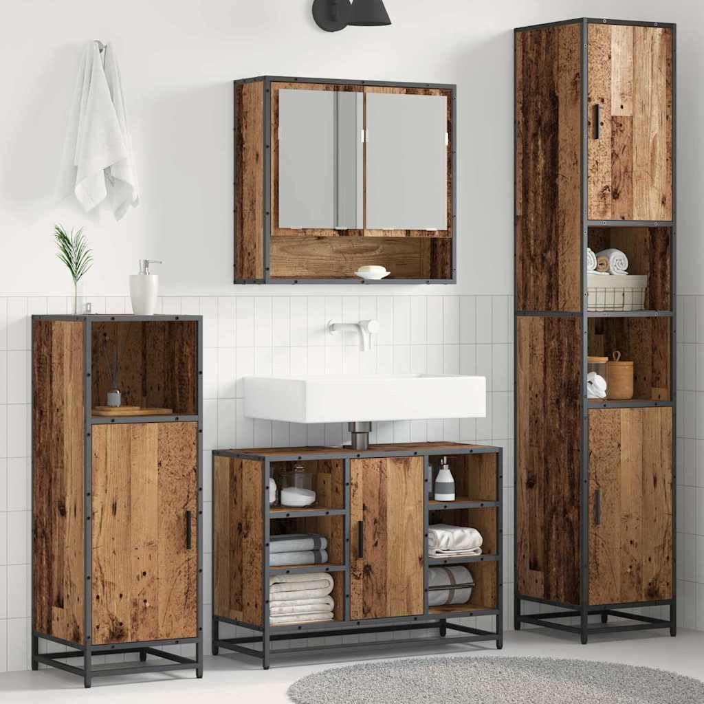 Mueble de baño estrecho de madera para acabar con el desorden en aseos pequeños y de invitados