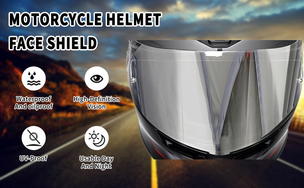 Image of AGV K6 and K6S Visor (Bright silver color)