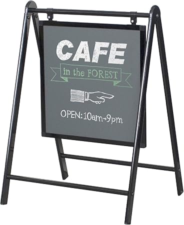 Amazon 黒板 スタンド看板 ブラックボードサイン Kjb 4b 両面 屋内 マグネット チョーク A型 立て看板 メニューボード おしゃれ 店舗看板 文房具 オフィス用品