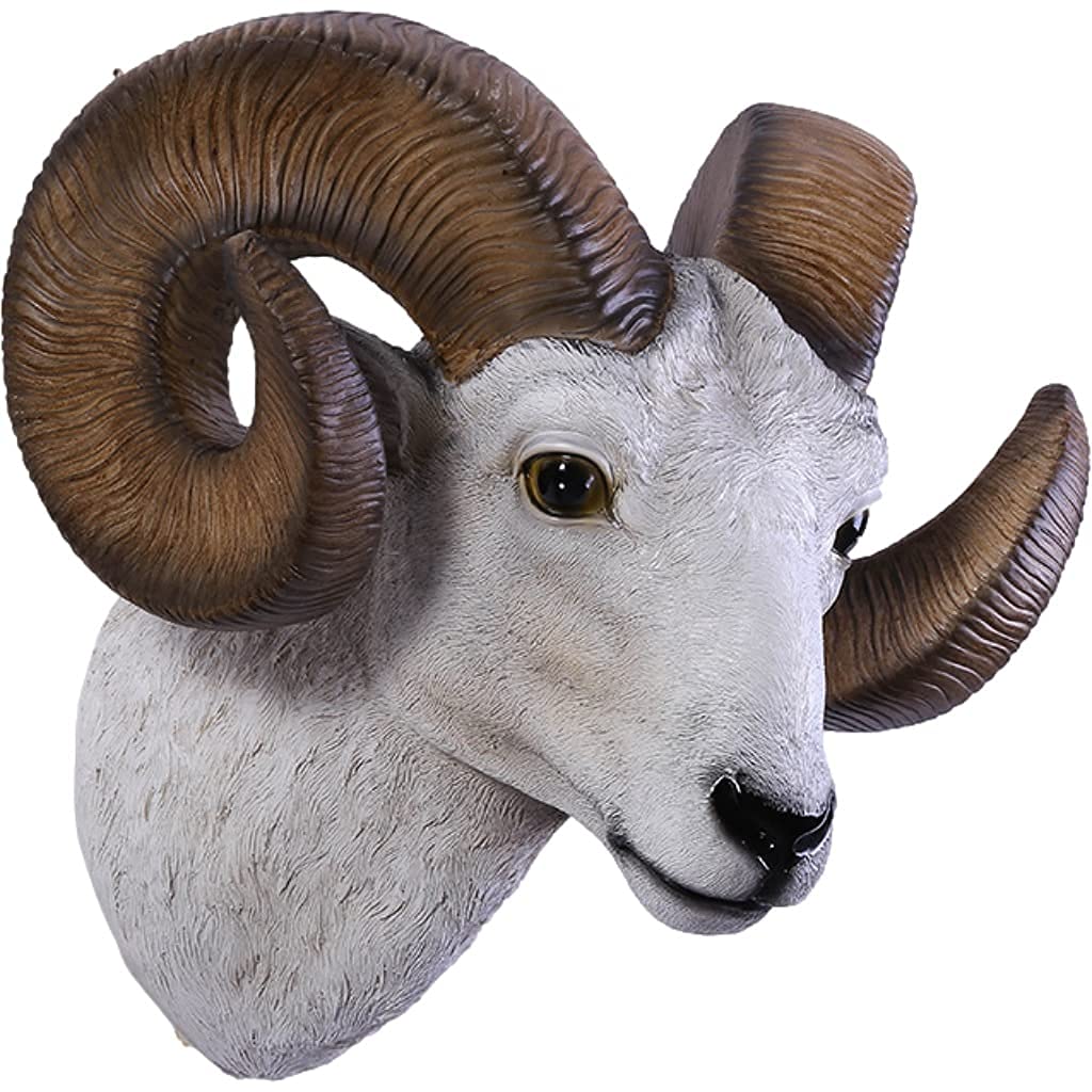 羊 ホーンヘッド 置き物 羊 ホーンヘッド 置き物 : 壁の彫刻 ビッグ