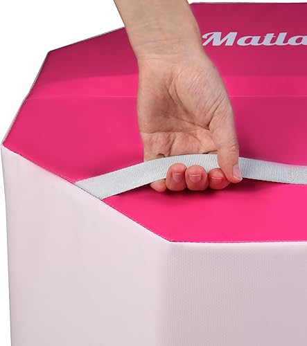 Miniatura 8 de Matladin Juego de colchonetas de gimnasia, tapete de gimnasia inclinado, 48 x 24 x 14 pulgadas y tapete octagonal de 24 x 26 pulgadas, tapete de