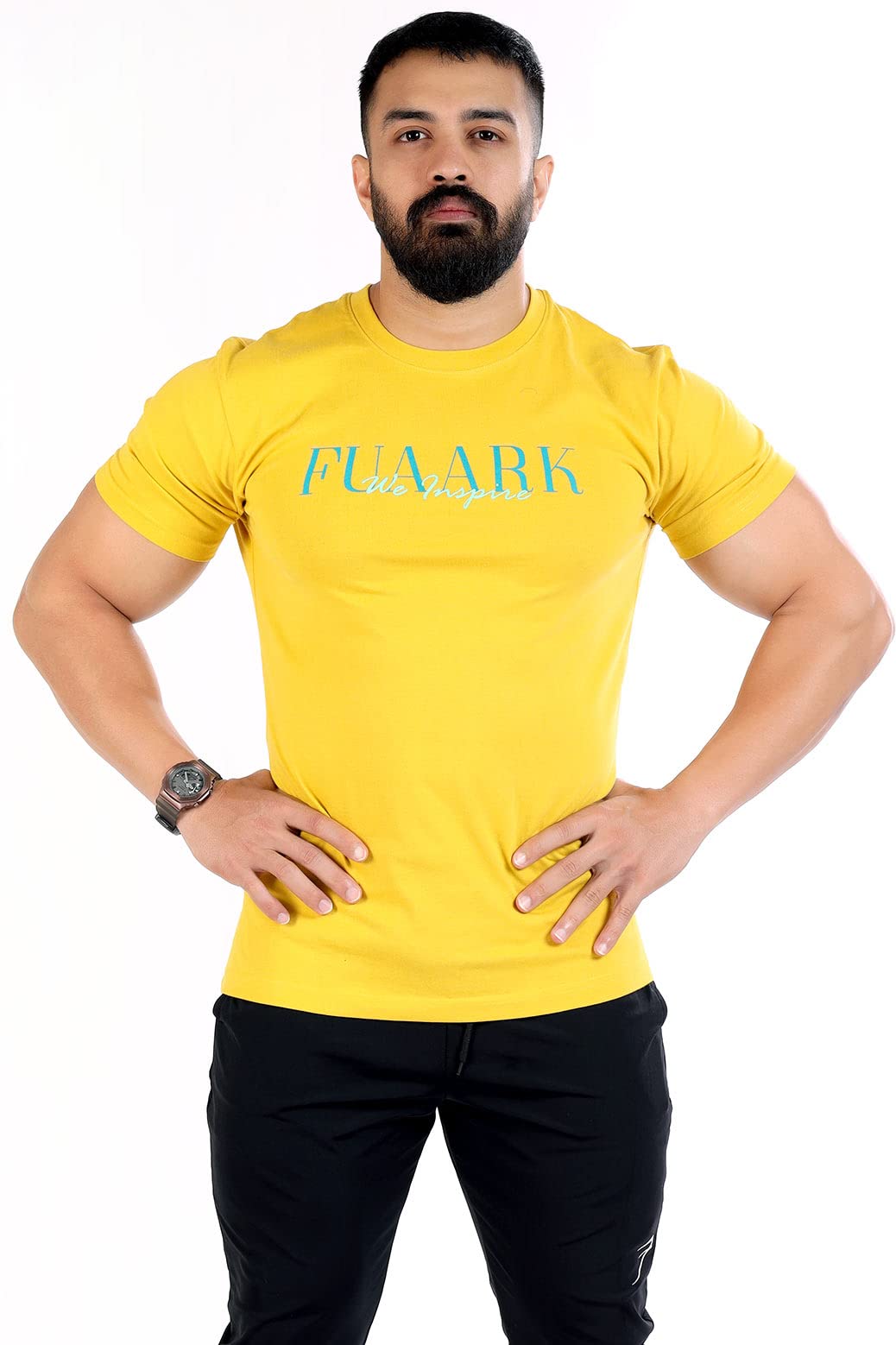 FUAARKMen's Slim Fit Regular T-Shirt