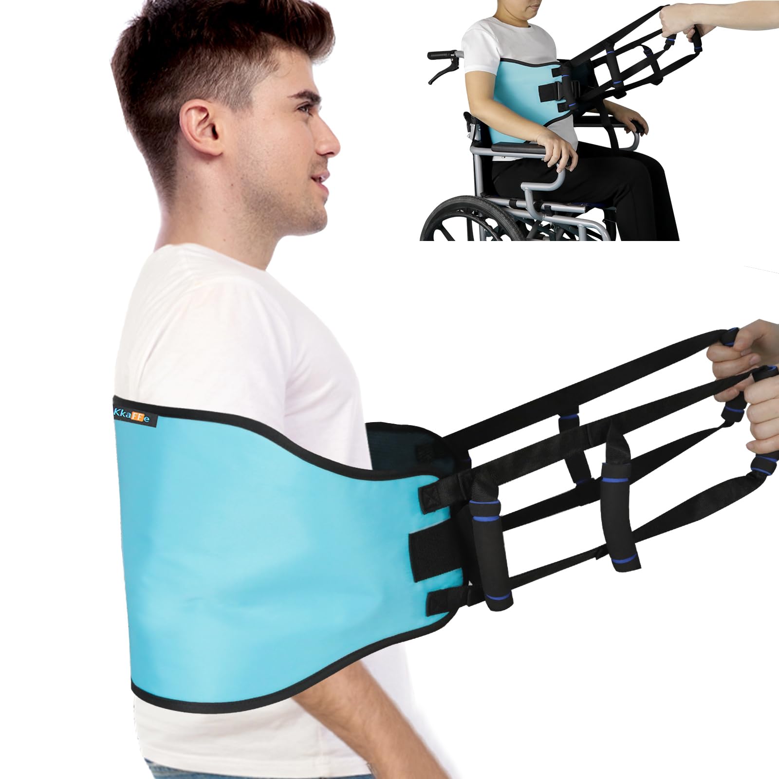 Transfer Sling,Transfer Belt for Elderly & disabled,Gait Belts for Seniors,Heavy Duty Patient Safety Belt,Mobility Standing&Lifting Aid for Disabled,Injured,Elderly,Safely Move from Bed and Wheelchair — Amazon image 15