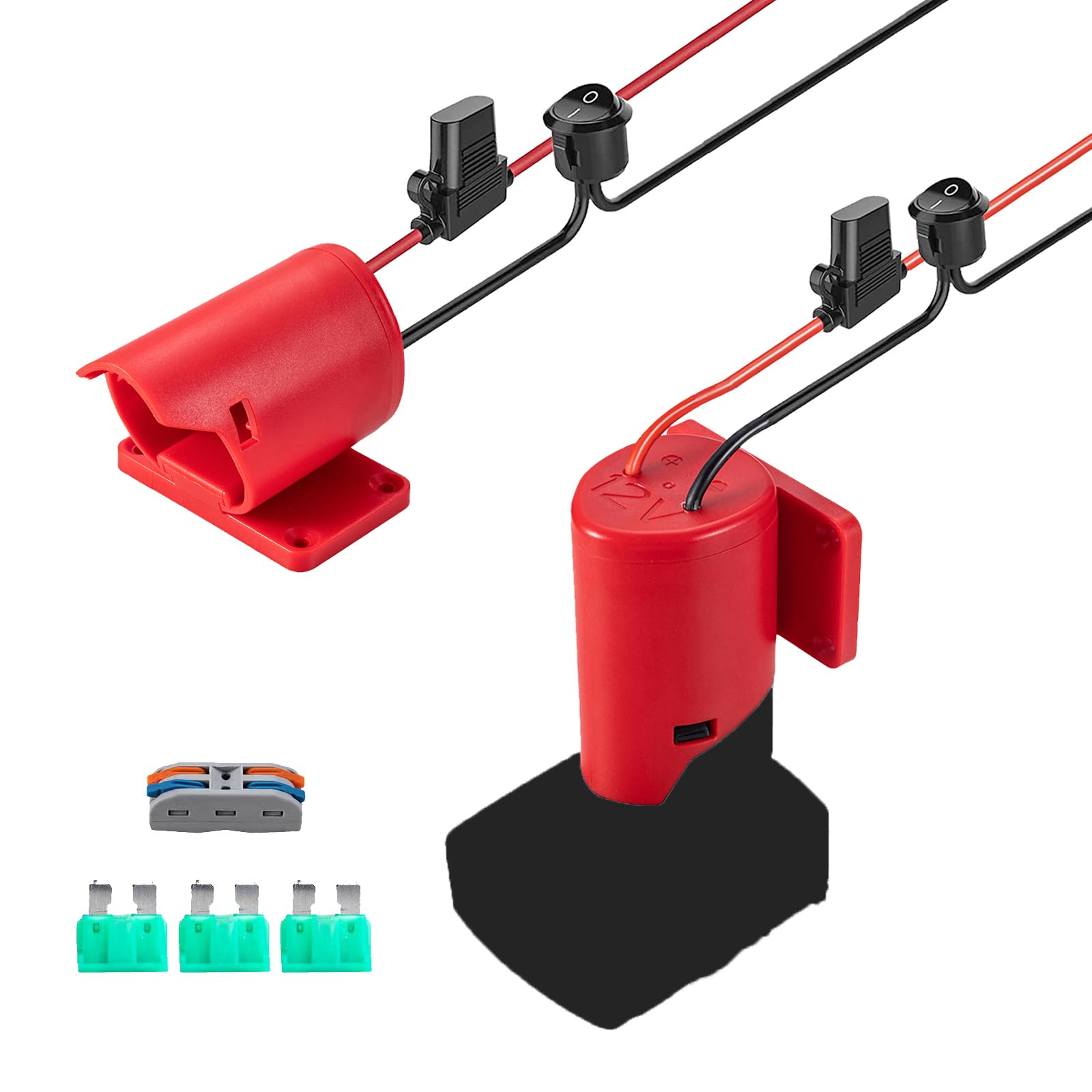 Power Ride Wheel Adapter Compatible for Milwaukee 12V