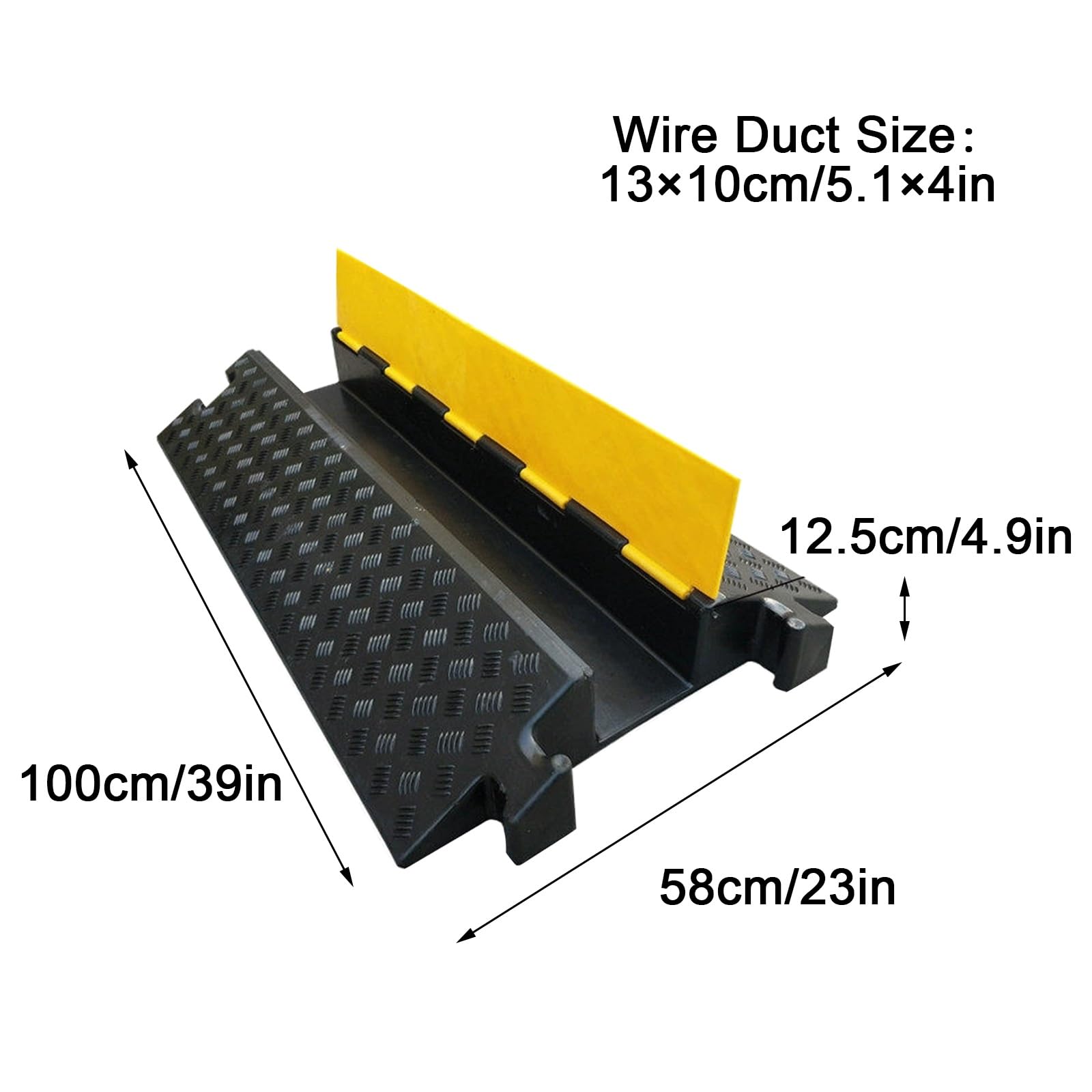 Canaleta Cables Suelo, Pasacables de Suelos, Capacidad de Carga de 3 T, Diseño de Solapa Superior, Fácil Instalación, Adecuado para Uso en Interiores