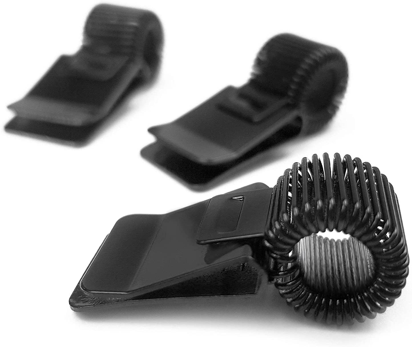 Ashton and Wright Metal Pen Clip Holder for Notebook/Clipboard/Journal/Diary - Ideal For Doctors/Nurses/Foremans/Office - [Pack of 3] - Black