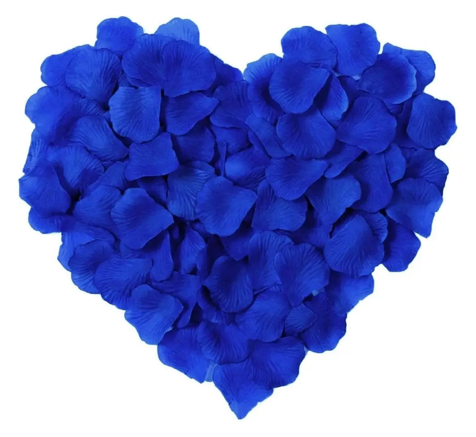 KiddiBubzi 1000pcs 5 * 5CM Artificial Fake Rose Petals For Romantic Night Wedding Event Party Decoration Color Gold Red White Flower(Blue)