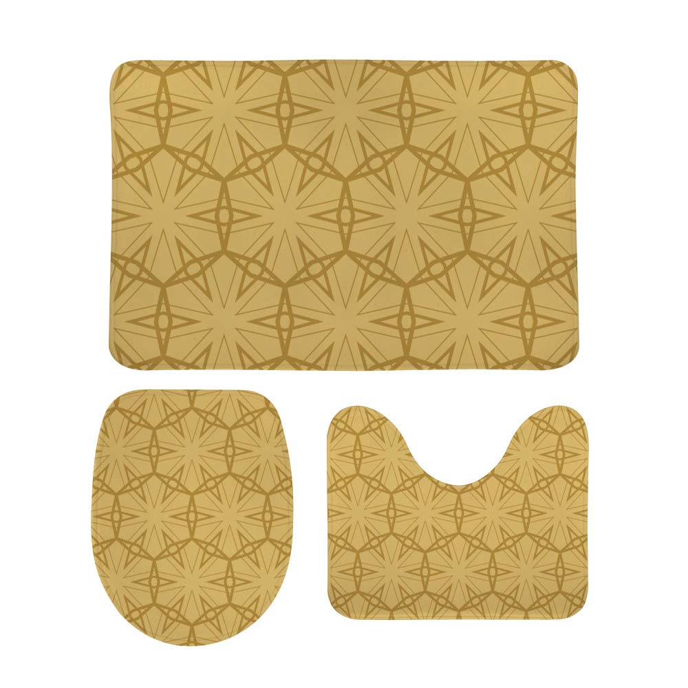 Tapis de salle de bain et cuisine lot de 3 pour intérieur extérieur