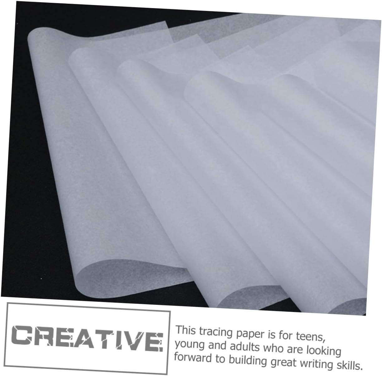 SEWACC 16k Translucent Tracing Paper Calligraphy Writing Paper 5pcs 500 Sheets for Handwriting Exercises and Drawing Art Supplies