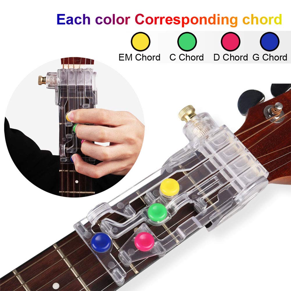 Guitar Buddy – Système D’Apprentissage Rapide Des Accords De Guitare Pour Débutants, Sans Douleur