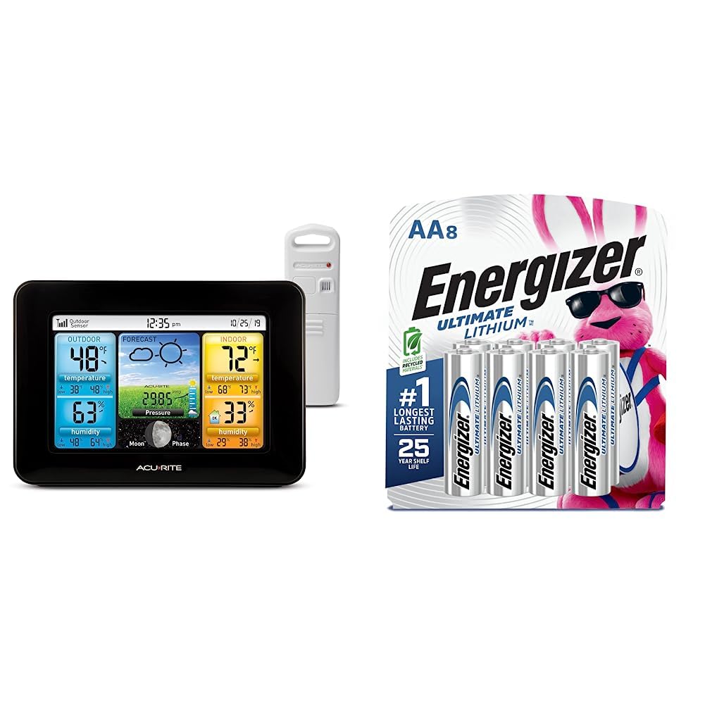 AcuRite Home Weather Station with Energizer AA Lithium