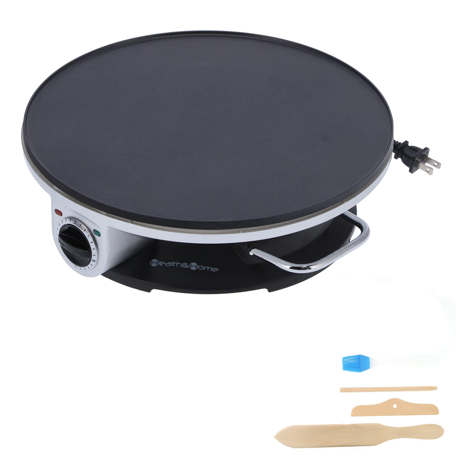 Máquina de panqueques, antiadherente de tres controles de temperatura, fabricante de crepé eléctrico de 13 pulgadas para hotel para uso doméstico para restaurante y cafetería 4