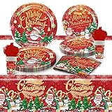 【Ahorrar tiempo】 El práctico juego de cena para fiestas de Navidad es fácil de usar, ahorra tiempo y es perfecto para sus fiestas y festivales de Navidad. Ahórrate tiempo limpiando y tendrás más tiempo para que tu familia y amigos pasen una Navidad agradable.