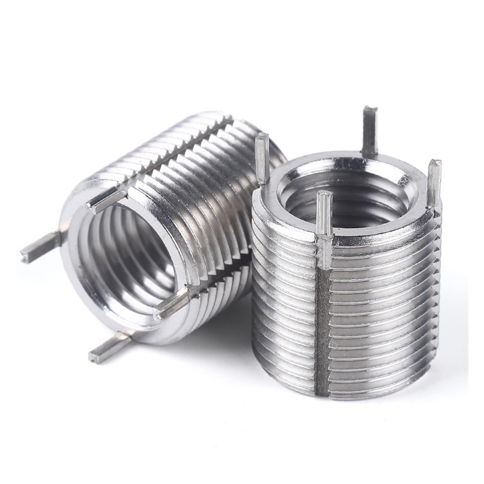 Insertos roscados M2-M4 a casquillo autorroscante M20-M30 | Inserto de reparación de rosca de acero inoxidable 303 con tuercas de manguito de tornillo(M4xM8x8 2pcs)