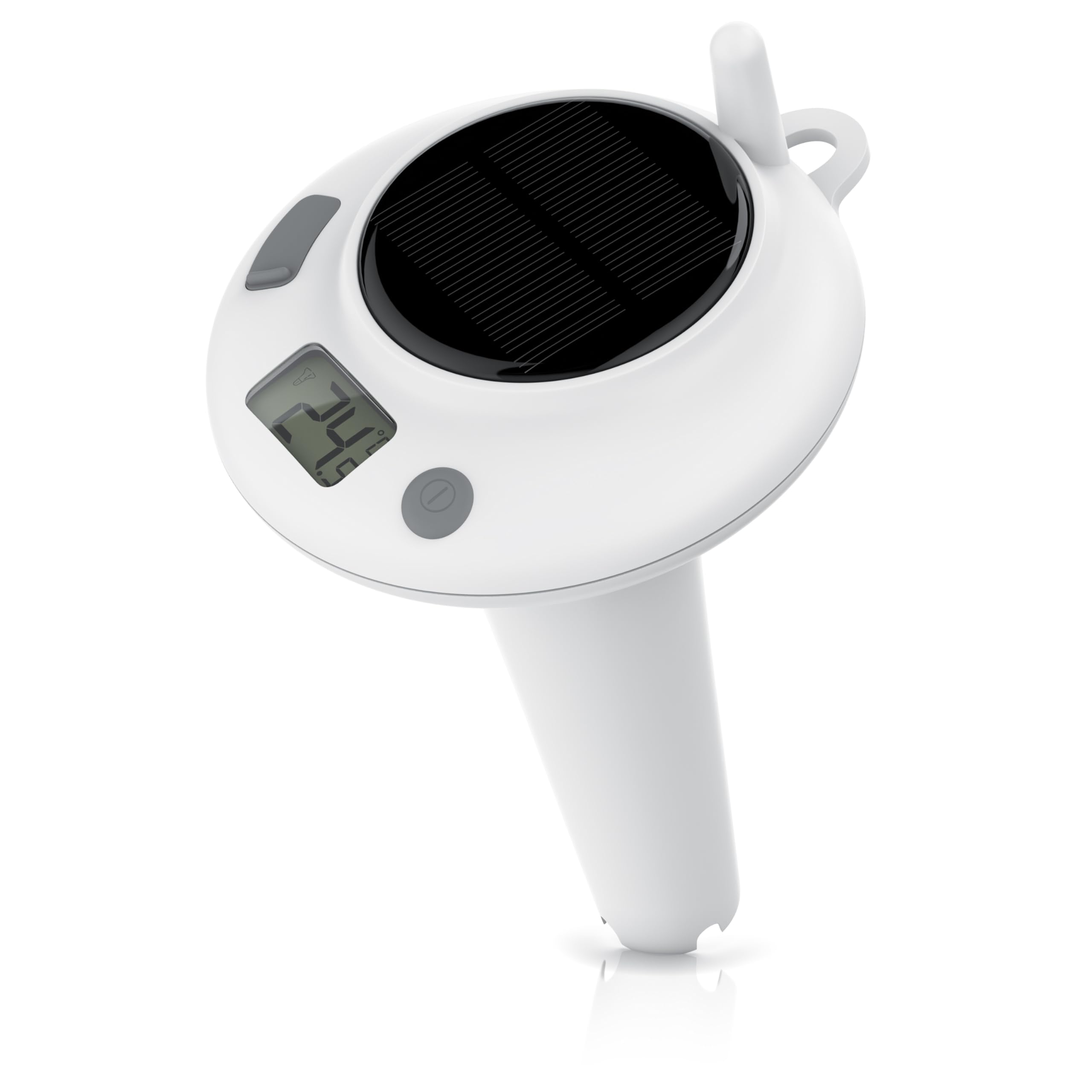 CSL – Poolthermometer mit Display – Solar – kabelloser Sensor – Temperaturanzeige – solarbetriebenes Schwimmthermometer – Pool Schwimmbecken Schwimmbad Whirlpool - Pool Thermometer