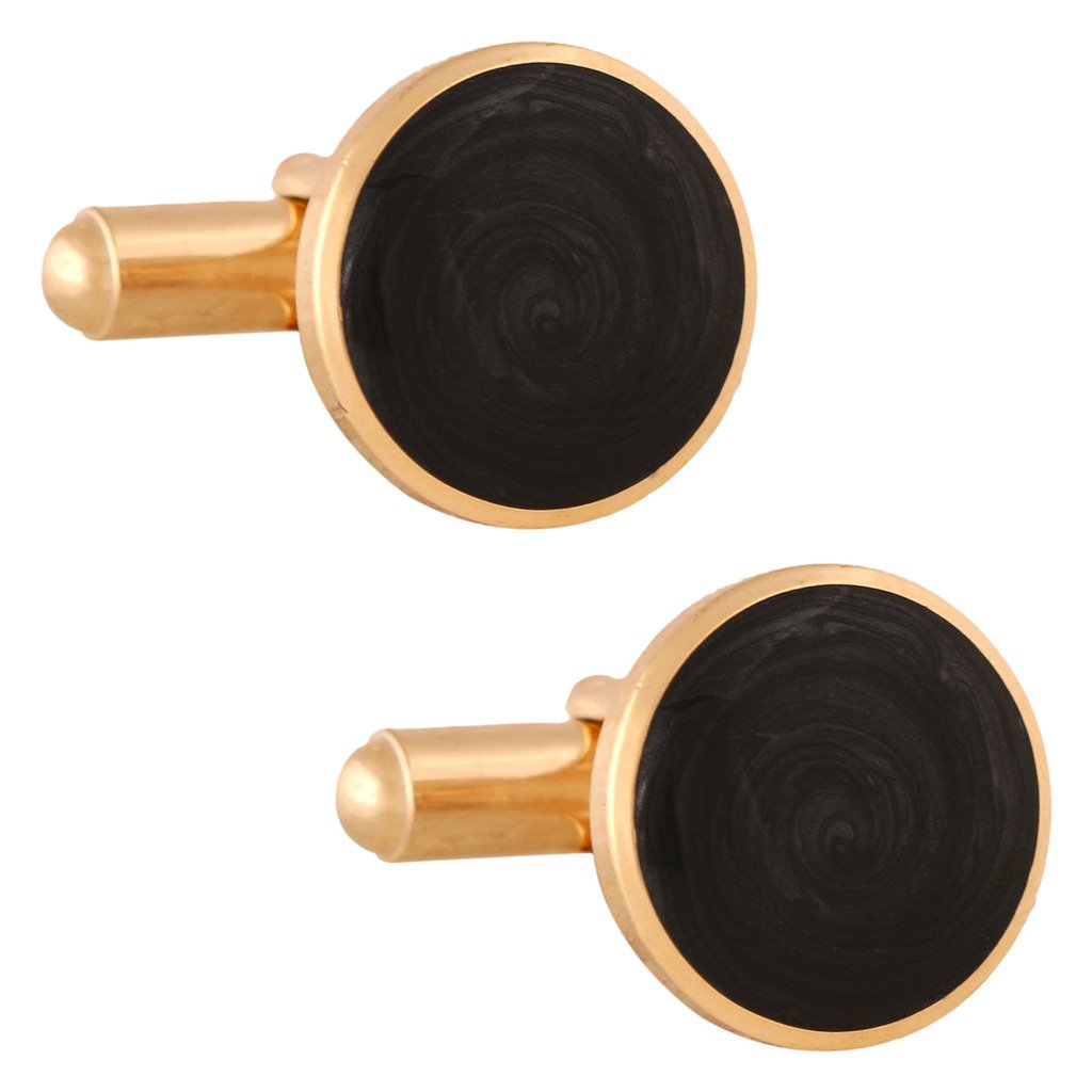 TRIPIN Cufflink Set for Men in a Gift Box (Black and Golden) (B00ZP6GMBA) Amazon Price History, Amazon Price Tracker