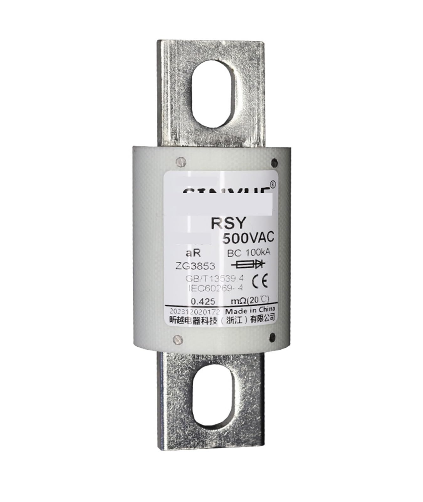 Rfxogtyfz Ac500v Fast Fuse 500V 160A 200A 225A 250A 300A 315A Fuse Link For Semiconductor Equipment Protection(,25V)