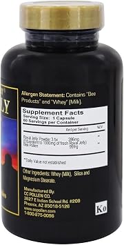 C C Pollen Royal Jelly 1000-60 Vegetarian Capsules