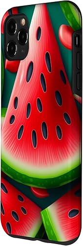 Miniatura 2 de Funda divertida para iPhone 11 Pro Max para amantes de la fruta de sandía, jardinería, verduras, arte para hombres y mujeres