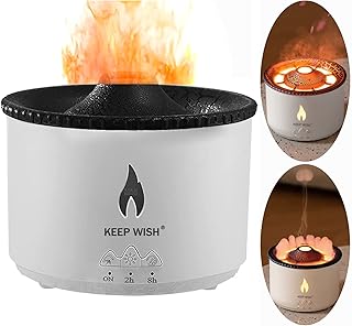 Keepwish®Volcano Aromatherapy Humidifier Flame & Volcano Light Timer for TikTok Bedroom Spa Yoga Office, Gift Ideal for Women, Flame Humidifier Ultrasonic Essential Oil Diffuser usa(orignal)