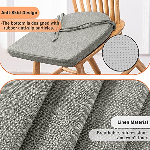Coussin de chaise lot de 2 déhoussable à fermeture éclair - 4