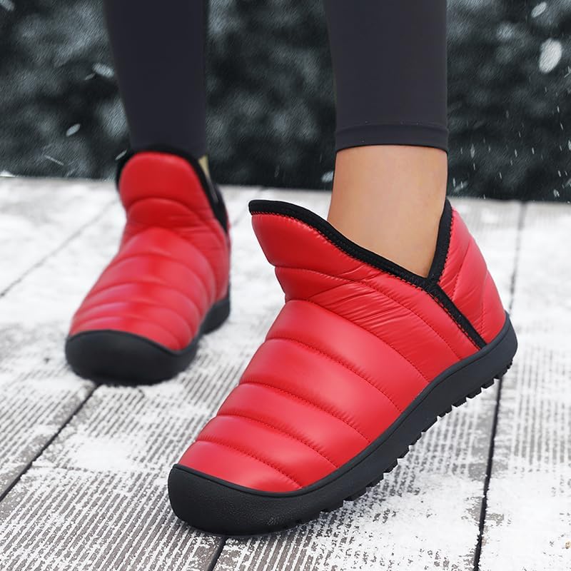 Womens Mens Barefoot Boots Shoes Winter Snow Warm Boots Zero Drop Sole