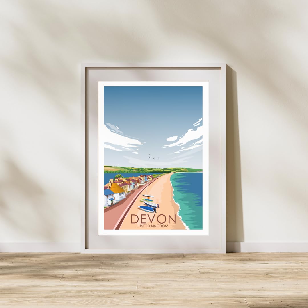 Hewson's Gifts UK Travel Print UK Cities and Shires, Handmade Print Of The Beautiful Places of United Kingdom - Image 4