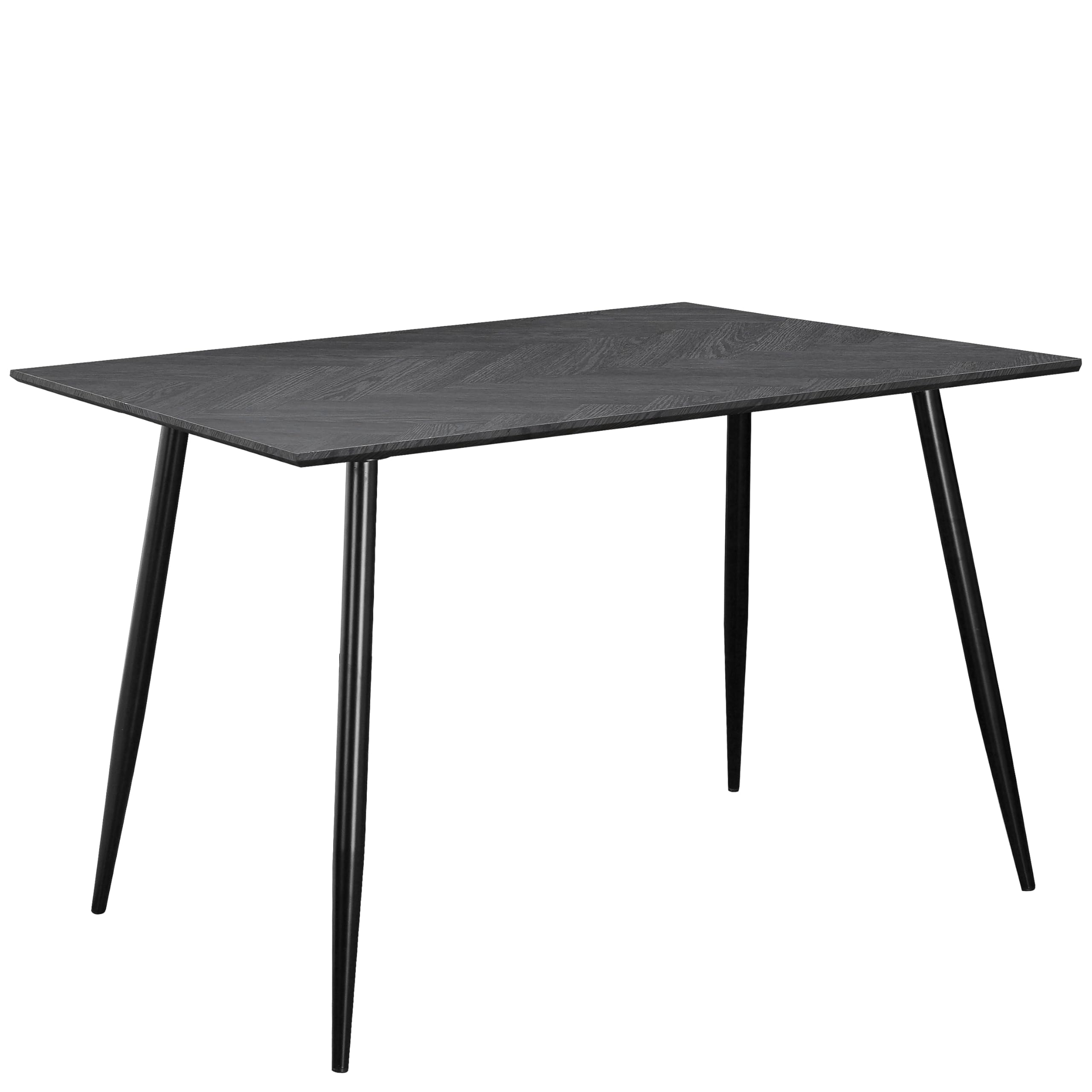 Loft24 Monza Rectangular Dining Table - Oak - Grey - 4 Seater